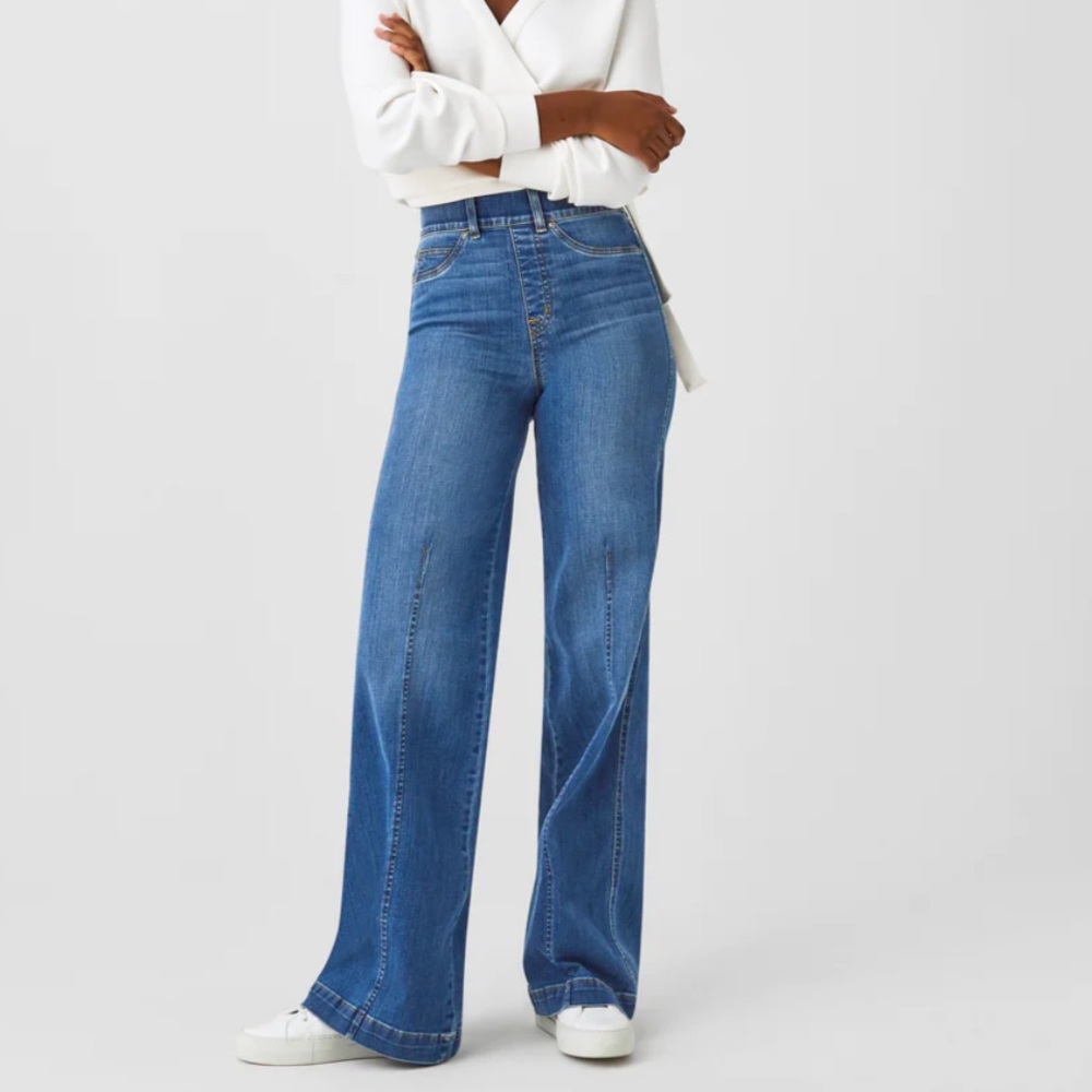Spanx Wide Leg Vintage Indigo Jeans - New